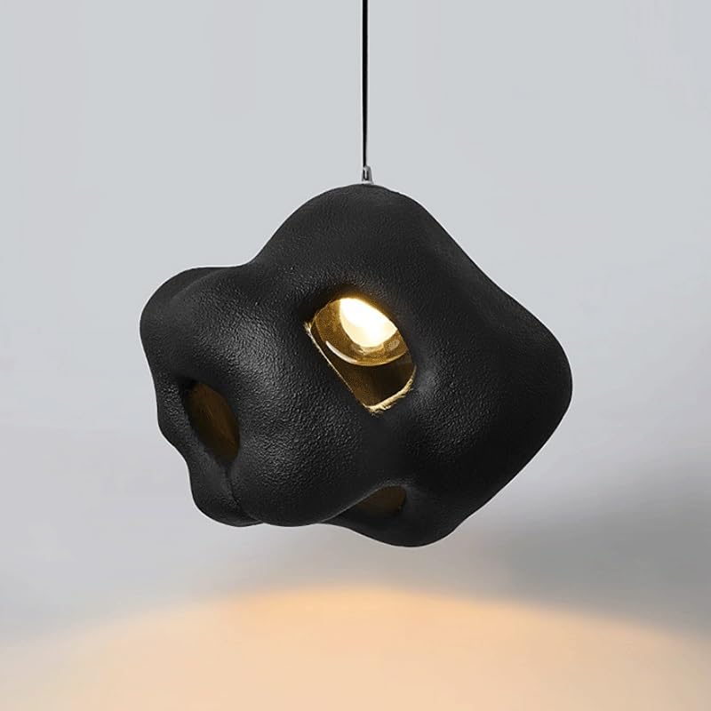 Lampe suspendue E27 réglable en ciment pour décoration chambre et salon