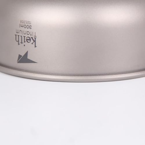 Camping-Schüsseln aus Titan von Keith, 300 ml - 900 ml, für Camping und Aktivitäten im Freien., 500ml