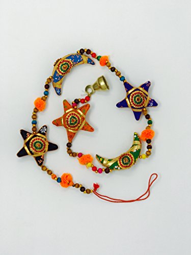 A1Sonic Quality for less HANDMADE MOON STAR INDIAN HANDING DOOR & WINDOW DECORATION