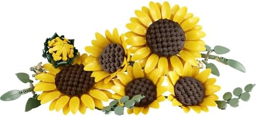 LEGO Botanicals Ayçiçeği Buketi 11502 - Yetişkinler için Çeşitli Gelişim Aşamalarında 6 Ayçiçeği İçeren Dekoratif Çiçek Buketi Model Yapım Seti, Kadınlar ve Erkekler için Hediye Fikri (686 Parça) - Görsel 2