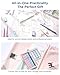 Four Candies Mechanical Pencils 0.7mm, with HB & 2B Lead Refills 0.7, Pastel Eraser Set & Eraser Refills, 16-Count Pack with Case, Cute Aesthetic School Supplies for Writing, Drawing and Sketching