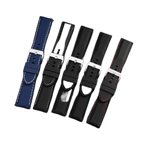 Correa de silicona impermeable contra sudor para relojes Tissot y Citizen 4