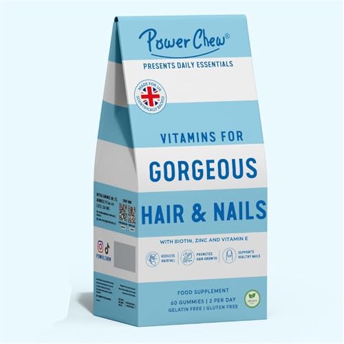 Vitamins for Gorgeous Skin Hair and Nail Vitamins Gummies | Vitamin E Gummies for Women & Men | Vitamin C & E 60 Gummies | Biotin, Healthy Nutrition Suitable for Vegetarians and Vegans