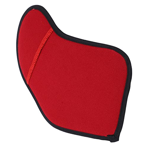 Fybida Violin Chinrest Cushion, Soft Flannel Comfortable Effective Support Shoulder Rest Pad Easy To Install Standard Size For 4/4‑3/4 (Red) #TOP1