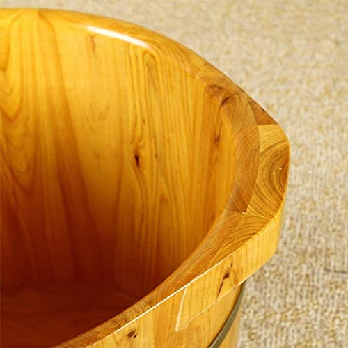Bañera de madera para spa de pies Katzowen miniatura 6