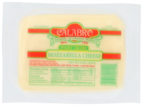 CALABRO CHEESE Part-Skim Mozzarella, 8 OZ