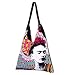 Akitai Frida Kahlo Purple Mandala Canvas Print Women Purse - Tote - Handbag - Bag - Frida Khalo Accesories Merchandise Costume