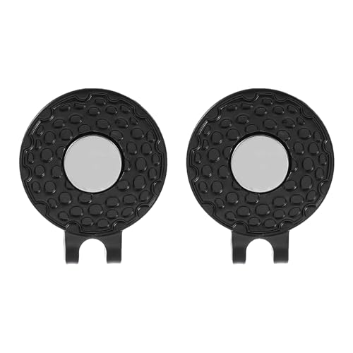 PATIKIL Suporte magnético para marcador de bola de golfe, pacote com 2 clipes de chapéu de golfe de