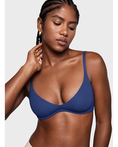 Image of INLYRIC Women's Inbarely Plus Plunge Bra - Unlined Underwire Sexy Demi Balconette Bras
