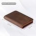 MaxGear Leather Business Cards Holder Professional Business Card Case Pocket Business Cards Wallet Slim Credit Card Carrier for Men and Women, Crazy Horse Genuine Leather, Dark Brown