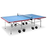 Joola 11650 Aluterna - Tavolo da ping pong professionale per esterni, resistente alle intemperie, 6 mm, superficie composita in alluminio e plastica, base pieghevole