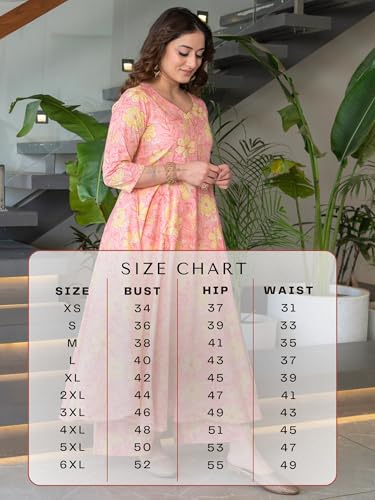 Image of Arayna Women's Pure Cotton Hand Block Floral Printed Ethnic Kurta Set with Palazzo Pants