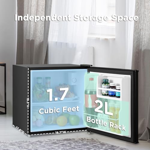 Midea MERM17S1ABB Cu.Ft Mini Fridge Compact Refrigerator thumb #3