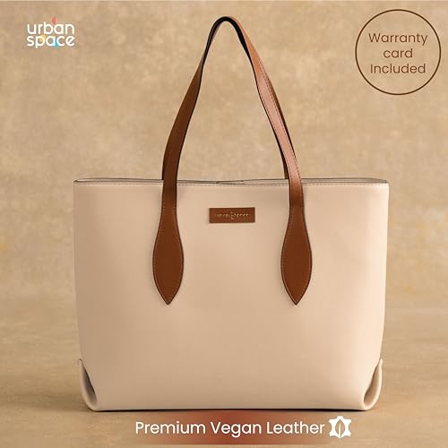 Image of Urban Space Women Tote Bag with Laptop compartment, Handbag for Work, Ladies purse, Stylish Shoulder Bag, Laptop ipad Tote Bags For Office Use, Gift for Women