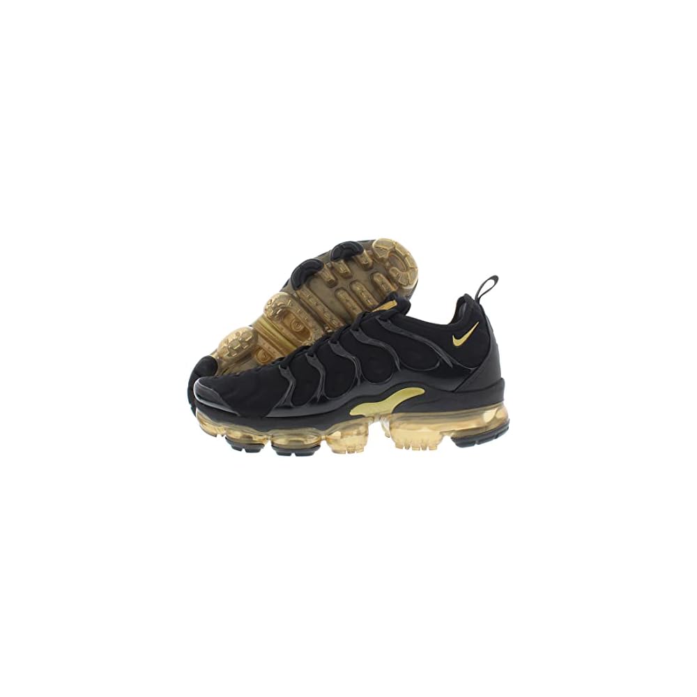 vapormax plus black university gold