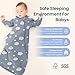 kaiya baby Unisex Sleeping Bag for Babies and Toddlers 2.5 Tog Sleep Sack 0-6Months, Long Sleeve Sleep Sack, Wearable Blanket Baby, One Piece with Sleeves, Gifts for Baby