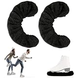 HcvGcm Kufenschoner Schlittschuhe, 1 Paar Schwarze Kufenschoner für Eishockey und Eiskunstlauf, Ideal für Damen, Herren und Kinder, Größe M, Schlittschuh Zubehör zum Schutz der Kufen