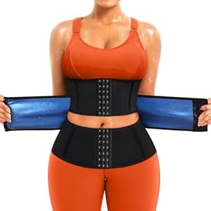 TrainingGirl Women Sweat Waist Trimmer Trainer Sauna Corset Workout Belt Belly Band Stomach Wraps Body Shaper Sports Girdle