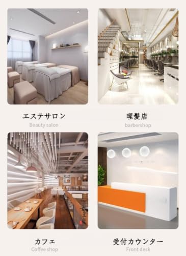 NJWCWDオットマン 昇降スツール 足置き台 椅子 キャスター ストッパー付き PUレザー 360度回転 高さ調整40～50cm多機能オフィスチェア (A) [3]