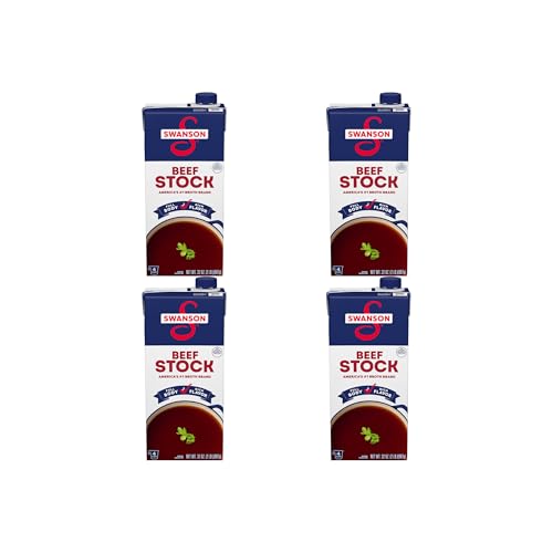 Swanson Beef Stock, 32 oz Carton (Pack of 4)