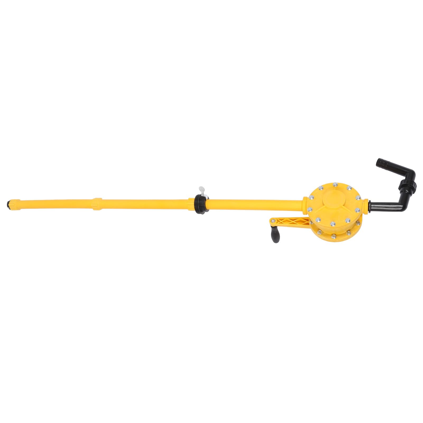 Handpumpe, manuelle Fasspumpe für 5 bis 55 Gallonen Fässer, 35 l/min Hochleistungs-Öltransferpumpe mit 3–5 m Hubhöhe, inklusive Saugrohren und Handkurbel für Schmiermittel-Motoröl