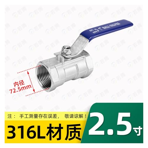 Vanne anti-fuite en acier inoxydable 316 taraudée G2-1/2 pour bloquer l'eau calcaire - 3