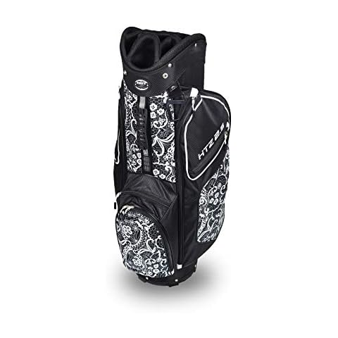 Hot-Z Golf Ladies 2.5 Lace Cart Bag Black/White/Lace Cover