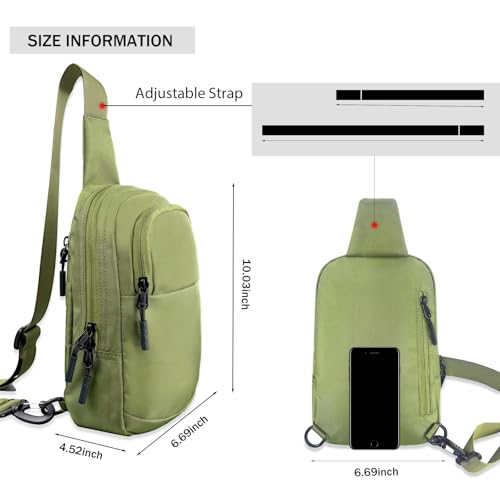 LLi Cufite Mini Sling Bag Waterproof Crossbody Chest Bag, Small Crossbody Casual Trendy Travel Phone Bag for Men Women2