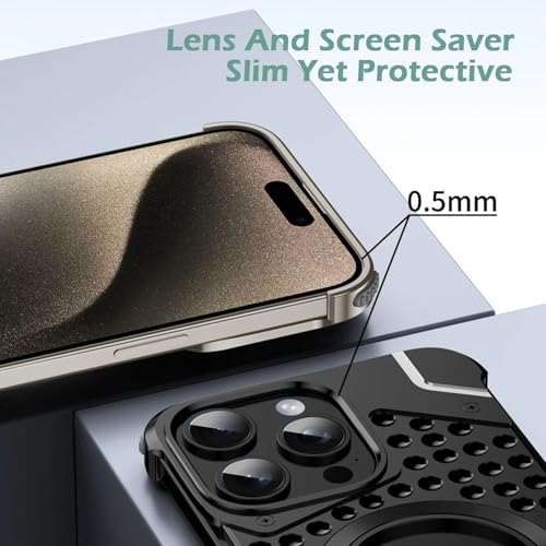 Coque alliage aluminium iPhone 16 Pro magnétique ultra légère