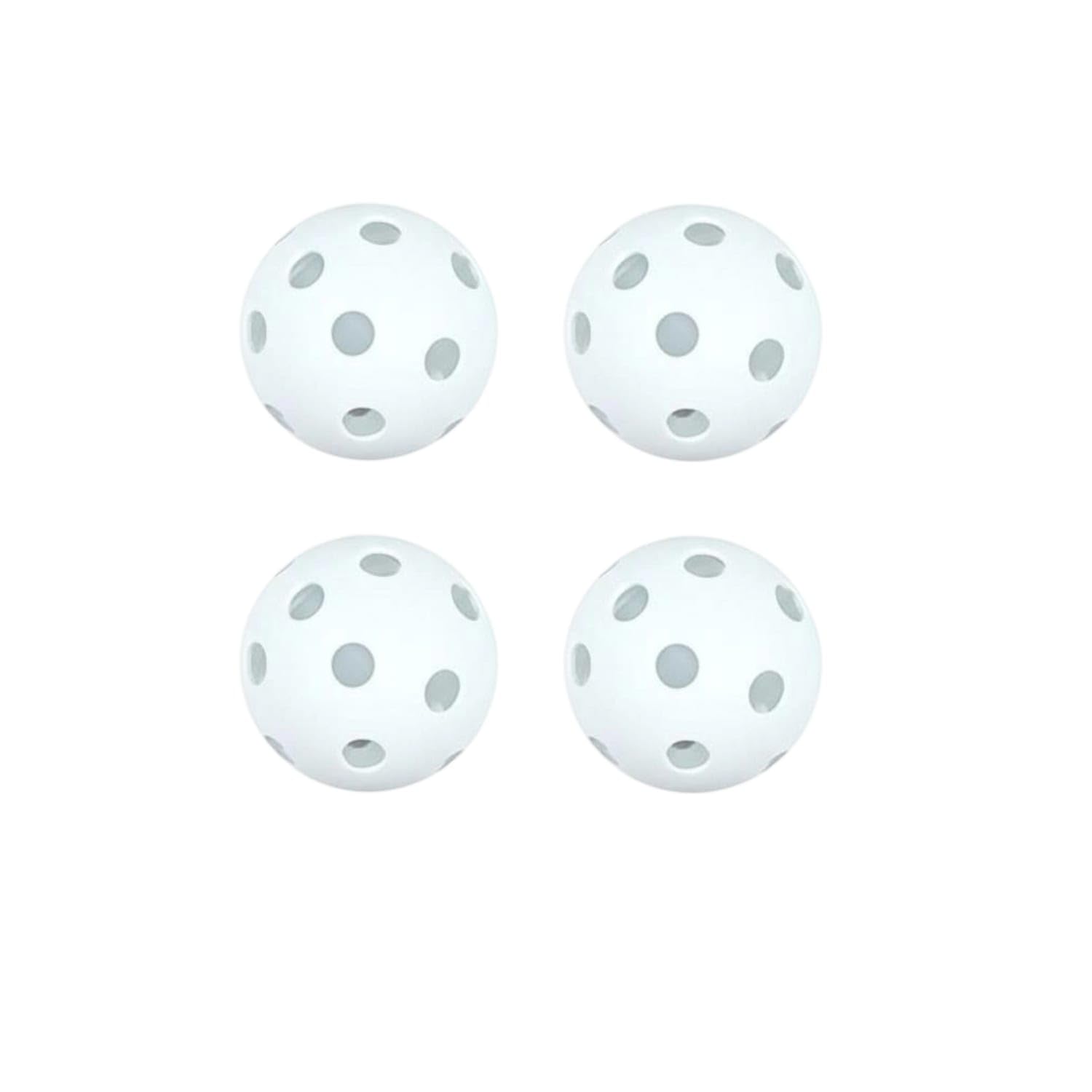 4 Balls Molded 26 Hole Pickleball 4-Pieces PCS Color Box White | Flight Performance Seamless Construction Value Training Scenario 4Pieces White 4 PCS Color Box-image-32