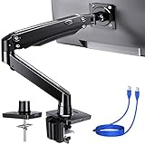 2 Opciones de Montaje - El soporte vertical para monitor ultra ancho viene con una abrazadera en C y una base de ojal. Opción A: Montaje de la abrazadera en C (el espesor del escritorio no debe ser mayor a 8,89 cm). Opción B: Si tu escritorio tiene un agujero, puedes elegir la base de ojal (El espesor del escritorio debe ser máximo 9,4 cm). Un cable USB, todos los accesorios necesarios para la instalación y un manual de instalación para el usuario también están incluidos en el paquete.