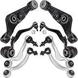AUTOACER Front Control Arm Kit 8 Piece - Front Upper, Lower, Frontward & Rearward Control Arms with Ball Joints & Bushes Fitted for LS460 / LS460L 2007-2017, LS600h 2008-2017 AWD Models