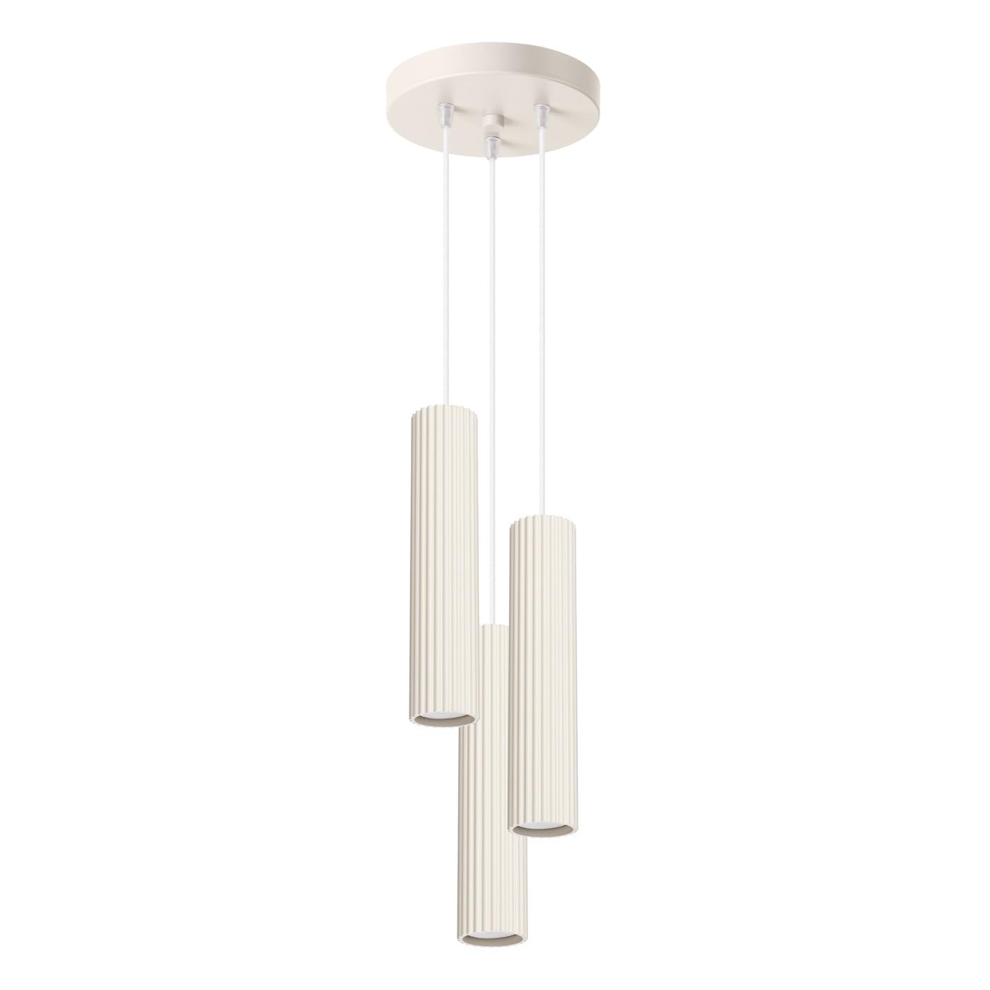 SOLLUX lighting Pendant lamp KARBON 3P Beige