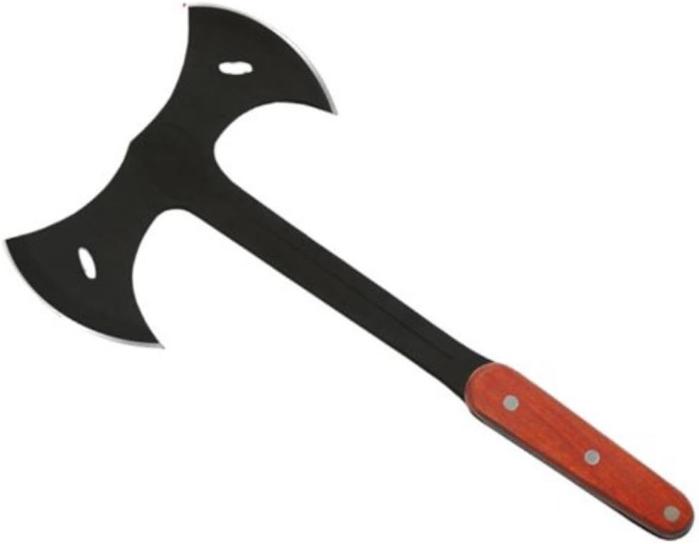 Condor Tool & Knife Combat Axe Double Bit, 7in Blade, Hardwood Handle with Sheath