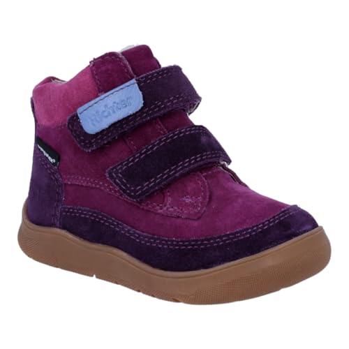 Richter Kinderschuhe Jungen Mädchen Samy Sneaker, aubergi/Lady/ber/inf, 25 EU