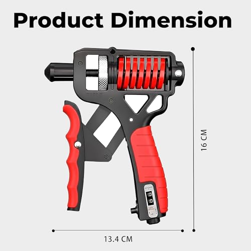 Image of Durafit91 Power Pro Gripper Heavy with Counter for Men & Women, Forearm Exerciser, Finger Exerciser, Power Gripper for Gym Workout & Home Training
