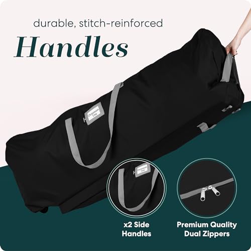 Handy Laundry 5650 Rolling Tree Storage Bag - For 9-Foot Artificial Christmas Holiday Tree. Zippered Bag thumb #5