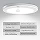 LED Deckenleuchte mit Bewegungsmelder, 15W 1500lm, 3 Farbtemperaturen (3000K/4000K/6000K), Ø19cm Ultraflach, IP44 Wasserdicht, Runde Deckenlampe für Flur, Bad, Keller & Feuchträume