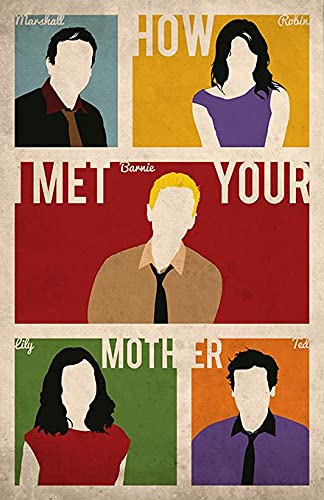Placa Decorativa MDF 3mm- How I met Your Mother - A4 - Personagens