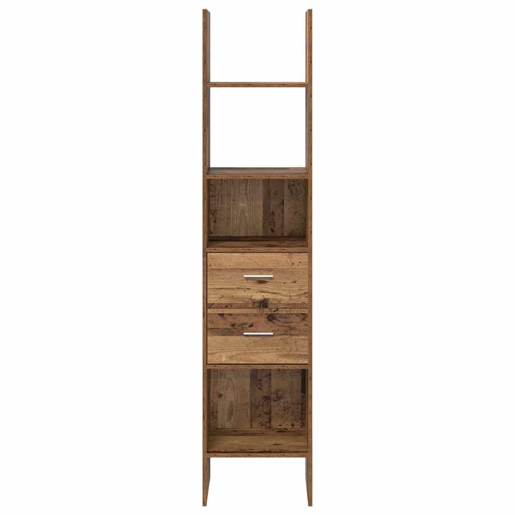 Generisch Bücherregal Altholz 40 x 35 x 180 cm Holzwerkstoff,Möbel,Regalsysteme,Bücherregale Bücherschränke-875439