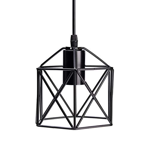 Lustre industriel rétro E27 et plafonnier moderne noir loft - 2