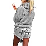 kitty hoodie sweater Komfort: Hergestellt aus hochwertigem, leichtem Material, angenehm zu schlafen, hält Sie die ganze Nacht frisch und bequem und bleibt kühl und anständig, während Sie sich zu Hause ausruhen oder im Haus herumlungern.