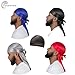 4PCS Silky Durags for Men Women 360 Waves with 1 Wave Cap, Silky Satin Durag Extra Long Tails