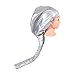 Dioche Soft Hair Drying Salon Bonnet Attachment, Easy to Use, Fits All Hair Dryers, for Deep Conditioning, Hot Oils, and Heat Treatments (Silver)