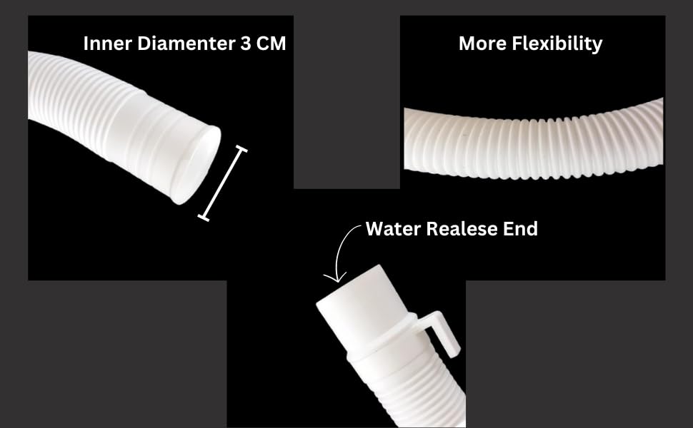 bhumi Universal Top load/Semi Load Washing Machine Outlet Drain Waste Water Hose Flexible Hose Pipe (Pack Of 1) (Outlet,2 mtr) 3