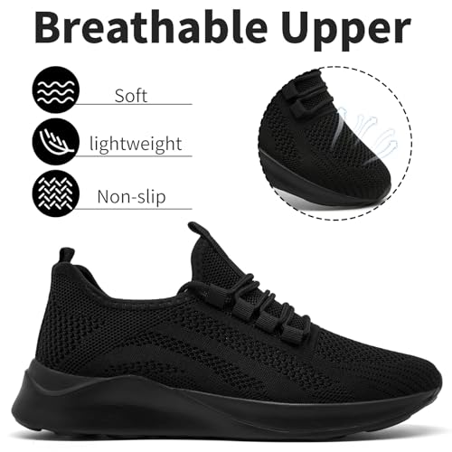Women's Walking Shoes Slip On Running Sport Sneakers Tennis Workout Gym Lightweight Shoes Non Slip Athletic Fashion Casual Breathable Mesh Travel Shoe2