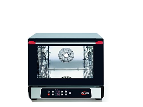 Axis AX-513RHD Half-Size Electric Countertop Convection Oven with Humidity and Inverter System, Reversing Fan, and Digital Controls, 3 Half-Size Pan Capacity