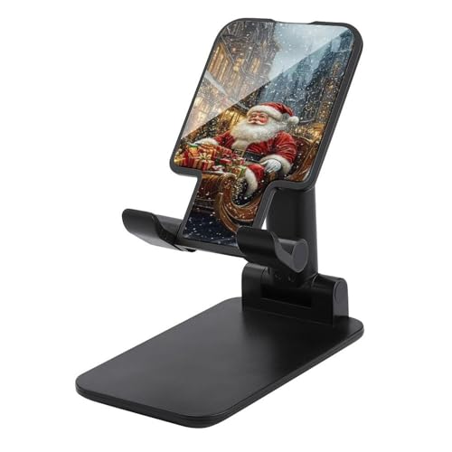 Support de téléphone portable pliable Père Noël réglable pour bureau iPhone Android