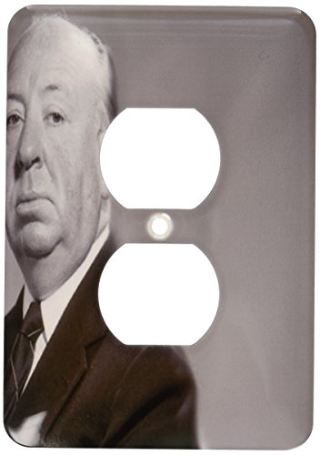 Sir Alfred Hitchcock 2 prises plaque de prise décorative 3dRose