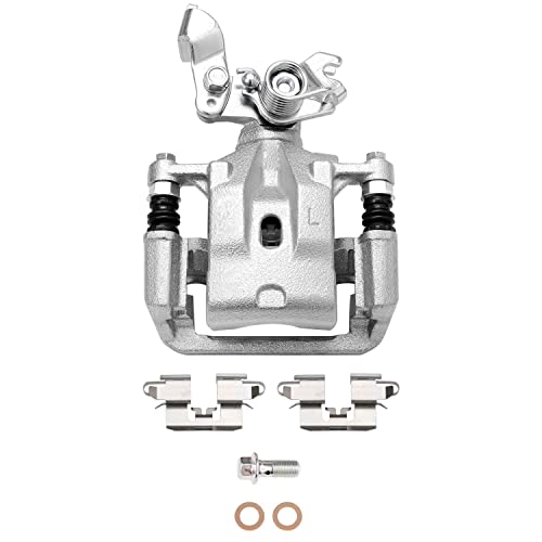 Image of Detroit Axle - Rear Brake Kit for Ford Fusion Lincoln MKZ Zephyr Mazda 6 Mercury Milan Disc Brake Calipers w /Brackets Ceramic Brakes Pads w /Hardware Replacement